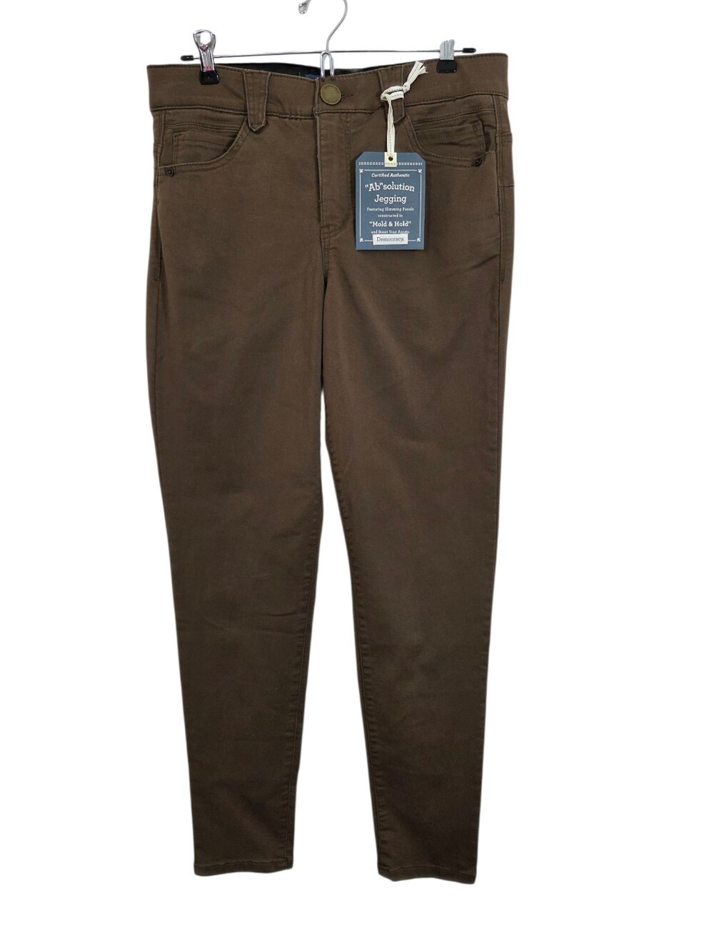 NWT Democracy Joyce Ab Solution Jegging Skinny Jeans Brown Size 10 Casual